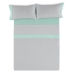 Jeu de draps Alexandra House Living Gris perlé Lit king size