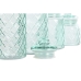 Conjunto de 4 Potes Home ESPRIT Azul Cristal 1,4 L 11 x 11 x 25,5 cm