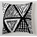 Housse de coussin Alexandra House Living Noir 4 Pièces 2 Unités