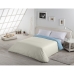 Housse de Couette Alexandra House Living Crème Celeste 150 x 220 cm Réversible Bicolore