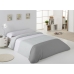 Parure de couette Alexandra House Living Blanc Gris Lit 1 persone 2 Pièces