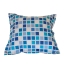 Kussenhoes Alexandra House Living Blauw 50 x 75 cm 55 x 55 + 5 cm Ruiten