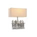 Bordlampe DKD Home Decor 36 x 21,5 x 43 cm Sølv Beige Metall Harpiks 220 V 50 W