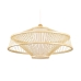 Lampadario DKD Home Decor Poliestere Bambù (50 x 50 x 23 cm)