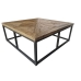 Centralna Miza Home ESPRIT Les Kovina 120 x 120 x 45 cm