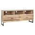 Mobile TV DKD Home Decor Naturale Nero Metallo Legno di mango (150 x 40 x 65 cm)