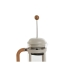 Koffiepot met Zuiger Home ESPRIT Wit Natuurlijk Roestvrij staal 800 ml 15 x 10 x 22 cm