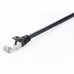 UTP категория 6 твърд мрежови кабел V7 V7CAT6STP-03M-BLK-1N Черен 3 m