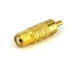 RCA Adapter Startech RCACOAXMF            Yellow