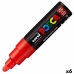 huopakärkiset kynät POSCA PC-7M Punainen (6 osaa)