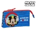Trippelbag Mickey Mouse Me time Rød Blå 22 x 12 x 3 cm