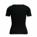 Dames-T-Shirt met Korte Mouwen Jack & Jones Jxsky Ss Knit Zwart