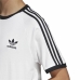 Kortærmet T-shirt til Mænd Adidas 3 Stripes Hvid