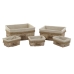 Korg - set Home ESPRIT Brun Naturell 48 x 40 x 22 cm (5 Delar)