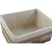 Conjunto de Cestas Home ESPRIT Castanho Natural 48 x 40 x 22 cm (5 Peças)