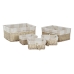 Korb-Set Home ESPRIT Braun Beige natürlich 48 x 38 x 22 cm (5 Stücke)