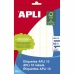 Klevende etiketten Apli APLI 10 Wit Papier 10 Lakens 12 x 30 mm (10 Stuks)