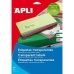 Etichette adesive Apli   Trasparente Carta 10 Fogli 63,5 x 38,1 mm