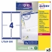 Etiketter Avery L7169 Hvit 100 Ark 99,1 x 139 mm (5 enheter)