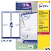 Printer labels Avery L7169 Hvid 100 Ark 99,1 x 139 mm (5 enheder)