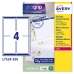 Etiketter Avery L7169 Hvit 100 Ark 99,1 x 139 mm (5 enheter)