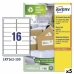 Etichette per Stampante Avery LR7162 Bianco 100 fogli 99,1 x 33,9 mm (5 Unità)