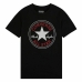 T-Shirt met Korte Mouwen Converse Zwart 10 Jaar