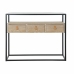 Console DKD Home Decor Zwart Hout Metaal (100 x 38 x 80 cm)