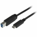 Câble USB C vers USB B Startech USB315CB2M           (2 m) Noir