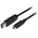 Cabo USB C para USB B Startech USB315CB2M           (2 m) Preto