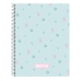 Caderno de Argolas Moos Garden Turquesa A4 120 Folhas