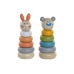 Joc Educativ Home ESPRIT 5,5 x 5,5 x 14 cm animale (2 Unități)