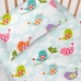 Fitted sheet HappyFriday MR FOX White 70 x 140 x 14 cm Clouds
