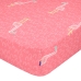 Fitted sheet HappyFriday MOSHI MOSHI Multicolour Pink 70 x 140 x 14 cm
