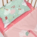 Bettlaken HappyFriday MOSHI MOSHI Bunt Rosa 70 x 140 x 14 cm