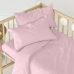 Fitted sheet HappyFriday BASIC KIDS Light Pink 70 x 140 x 14 cm