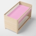 Fitted sheet HappyFriday BASIC KIDS Pink 70 x 140 x 14 cm