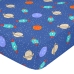 Drap housse HappyFriday MR FOX Multicouleur Bleu foncé 60 x 120 x 14 cm Fusée