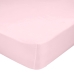 Lençol de baixo HappyFriday BASIC KIDS Rosa Claro 60 x 120 x 14 cm