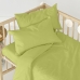 Fitted sheet HappyFriday BASIC KIDS Green 60 x 120 x 14 cm