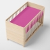 Fitted sheet HappyFriday BASIC KIDS Fuchsia 60 x 120 x 14 cm