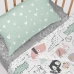 Fitted sheet HappyFriday MOSHI MOSHI Grey Multicolour 60 x 120 x 14 cm