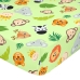 Fitted sheet HappyFriday MR FOX Green Multicolour 60 x 120 x 14 cm animals