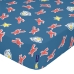 Drap housse HappyFriday LE PETIT PRINCE Multicouleur Bleu foncé 60 x 120 x 14 cm Avion