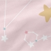 Lençol de baixo HappyFriday HAPPYNOIS Multicolor Rosa Claro 60 x 120 x 14 cm Estrelas