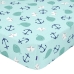 Bettlaken HappyFriday MOSHI MOSHI Blau Bunt 60 x 120 x 14 cm Marineblau