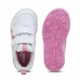 Sapatilhas de Desporto Infantis Puma Multiflex Sl V Branco Cor de Rosa