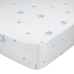 Lenzuolo con angoli HappyFriday BASIC KIDS Azzurro Bianco 60 x 120 x 14 cm Stelle