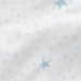 Lençol de baixo HappyFriday BASIC KIDS Azul Branco 60 x 120 x 14 cm Estrelas