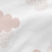 Fitted sheet HappyFriday BASIC KIDS Pink 60 x 120 x 14 cm Clouds